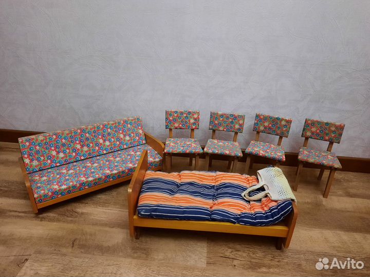 Набор детской мебели игрушечный времен СССР