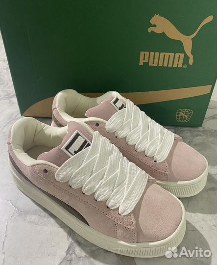 Дутыши Puma suede XL розовые