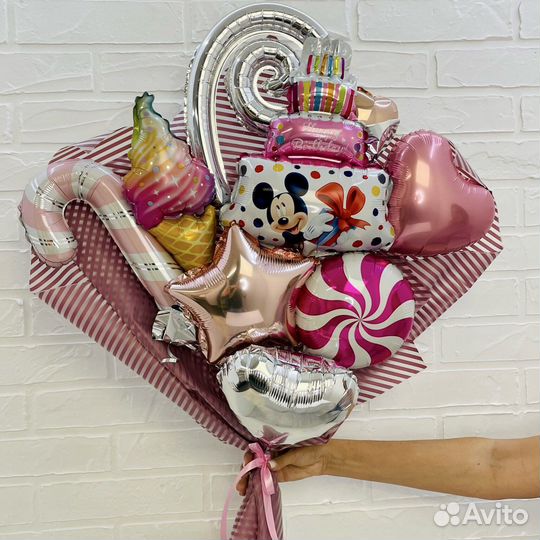 Букет и цветы из воздушных шаров