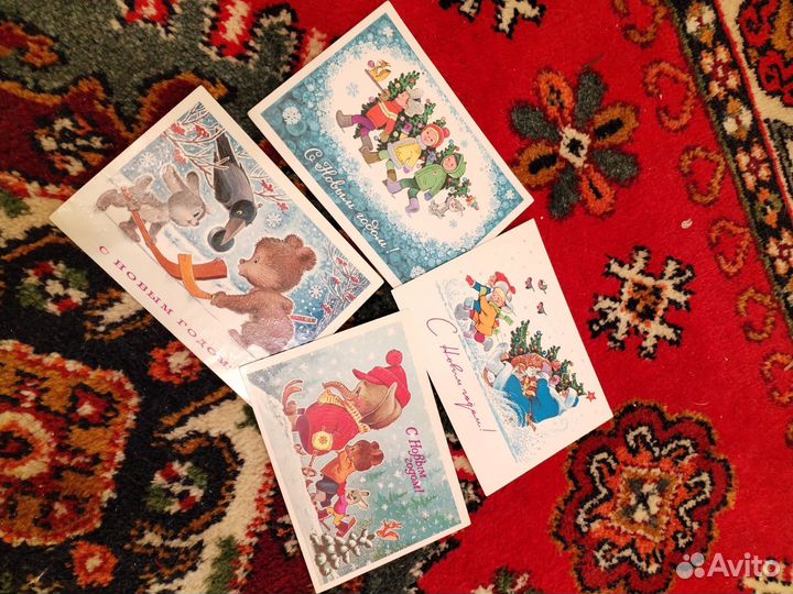 Зарубин открытки 4 штуки