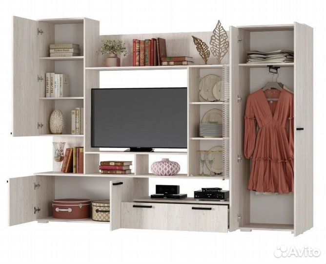 Гостиная Денди Ясень Белый лдсп 260х194х41