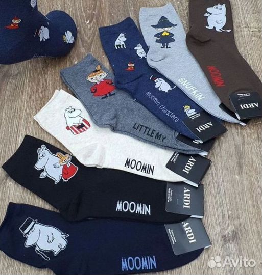 Носки мужские Муми-тролли (Южная Корея)