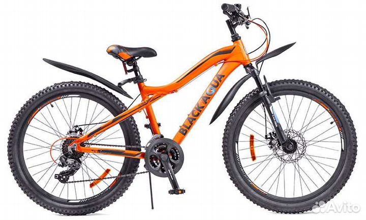 Велосипед black aqua Cross 2482 D matt 24