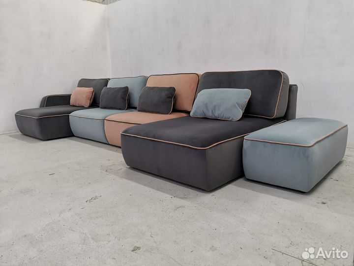 П образный диван модульный мемори комфортный