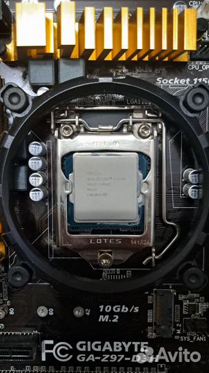 Комплект 1150 i7-4770k + 16gb ram + мать