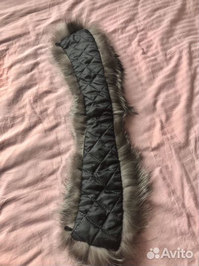 Меховой воротник чернобурка