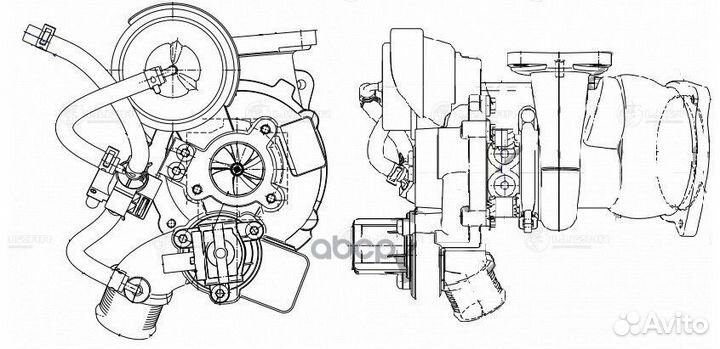 Турбокомпрессор для а/м Ford Kuga II (13) /Volv