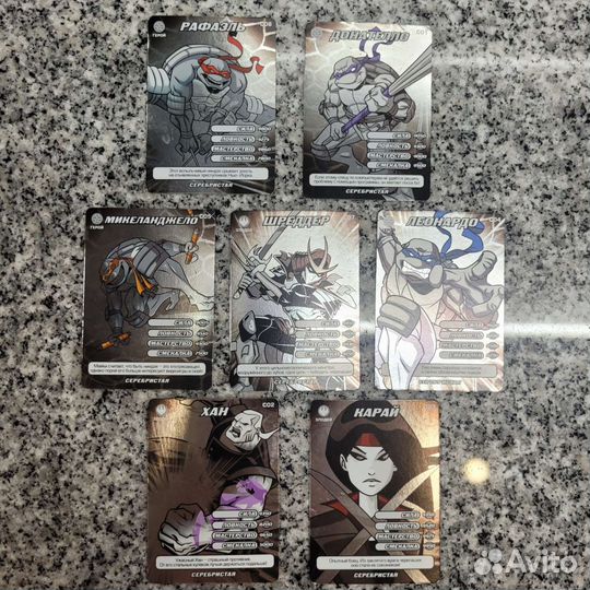 Карточки Черепашки Ниндзя