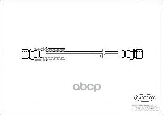 Шланг тормозной VW LT -96 перед. 19032832 Corteco