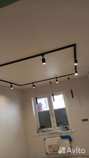 Натяжные потолки,электрика