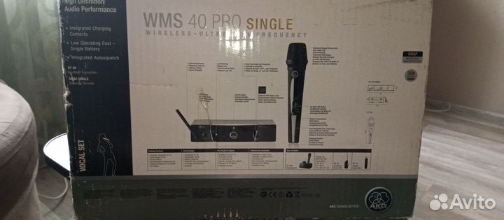 AKG wms 40 pro single и Work WPL-IN A 10