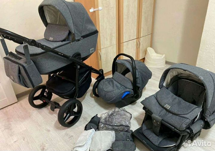 Коляска 3 в 1 Adamex