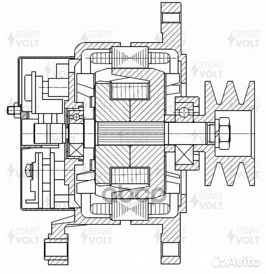 Генератор 35A LG 0303X startvolt