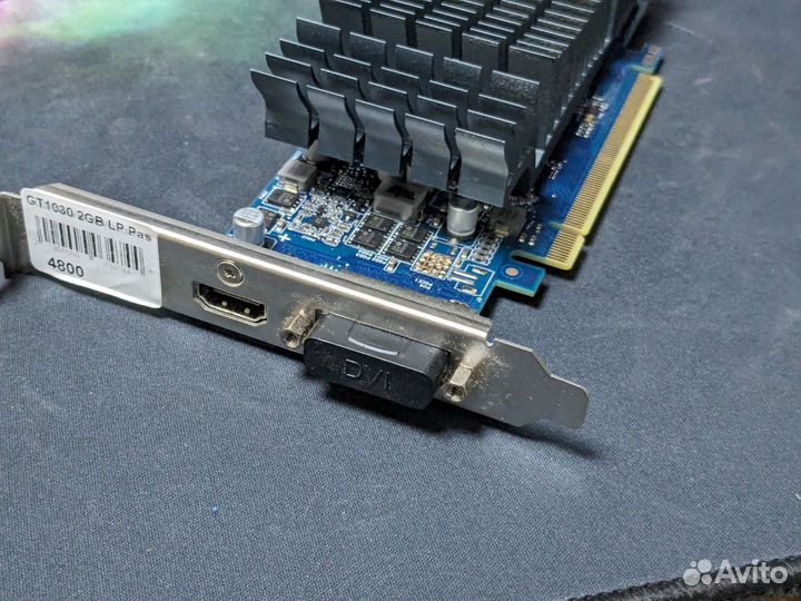 Видеокарта asus GT 1030 2GB Silent