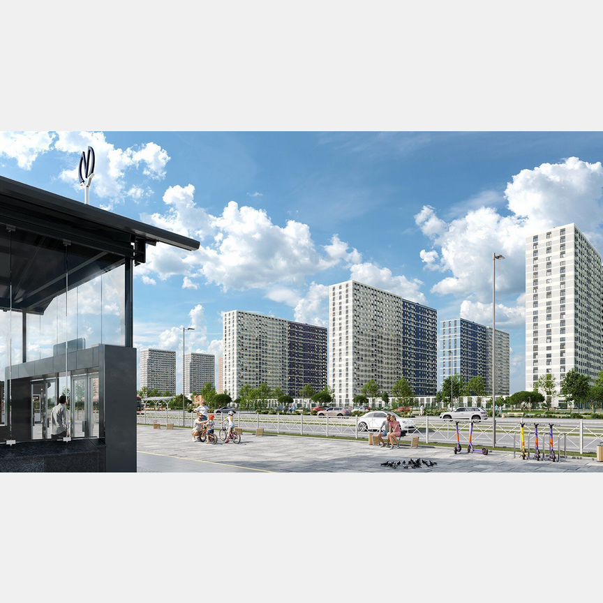 1-к. квартира, 36,7 м², 9/23 эт.