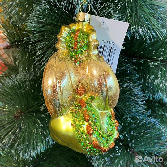 Ёлочные игрушки из стекла Дракон символ 2024 года