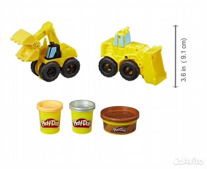 Экскаватор, play-doh