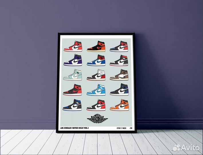 Air Jordan 1 Pack Постер