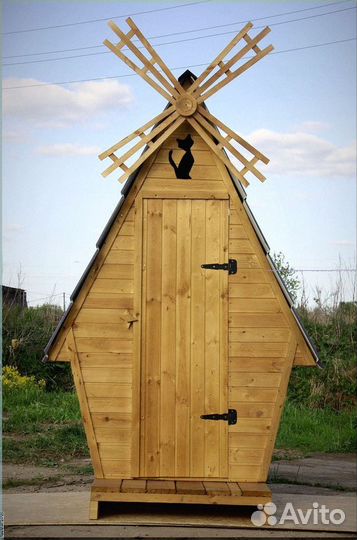 Дачный туалет с декором и установкой CBJ