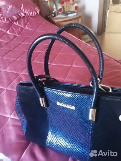 Сумка женская натуральная замша