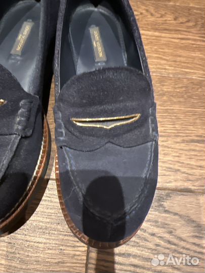 Мокасины лоферы Louis Vuitton 36 оригинал замша