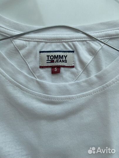 Tommy jeans футболка белая