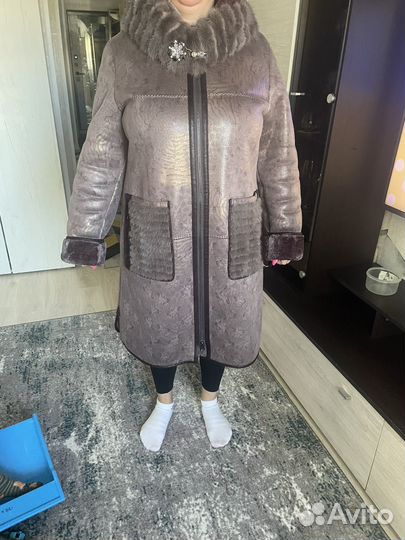 Дубленка женская 56 58 размер