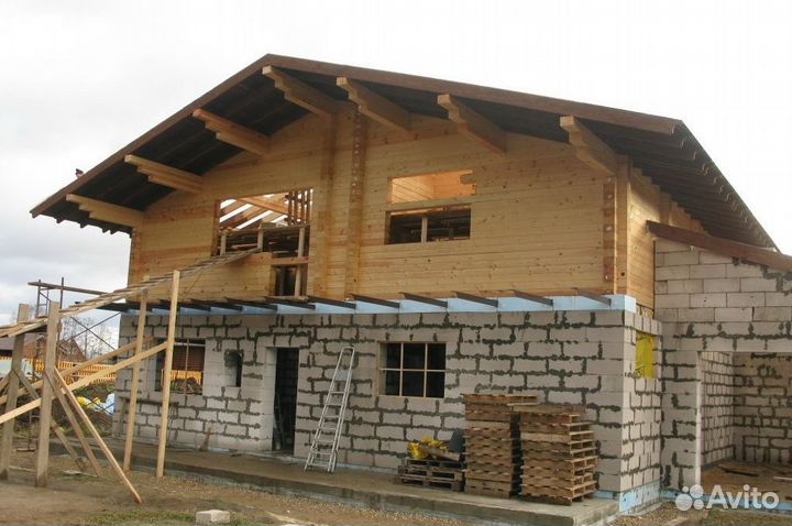 Бригада:фундамент кладка Кровля фасад