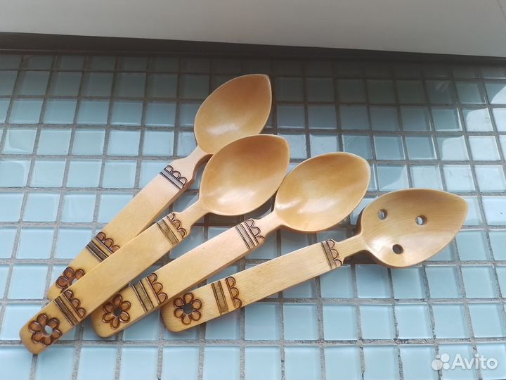 Деревянные ложки и лопатки (набор для кухни)