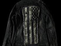 Rock Rebel black american flag denim jacket S