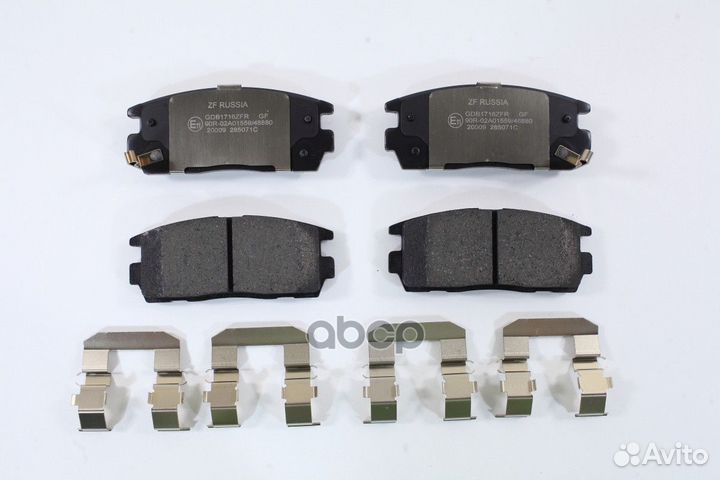 Колодки задние opel antara/captiva 3.2L ZF Russ