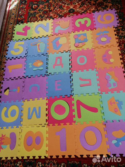 Детский коврик для ползания пазл