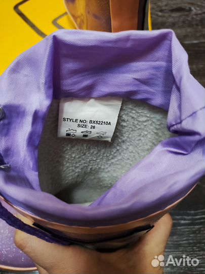 Резиновые сапоги для девочки 26 размер