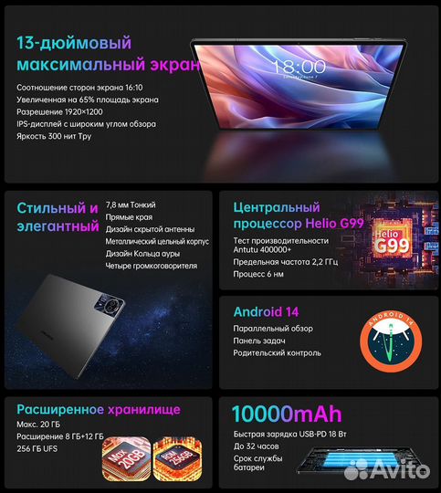 Планшет Teclast Т65 Max 13