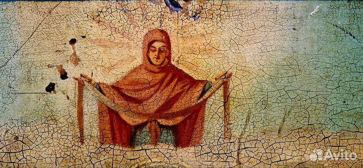 Старинная икона Николай Чудотворец