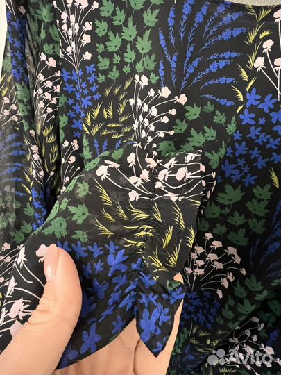 Платье миди шифоновое