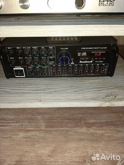 Колонки Корвет 150 ас - 001, усилитель Бриг