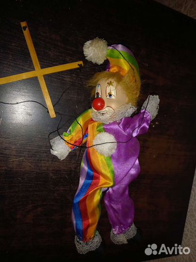 Кукла клоун марионетка
