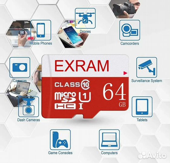 Карта памяти MicroSD Netac, Exram, SD-карты