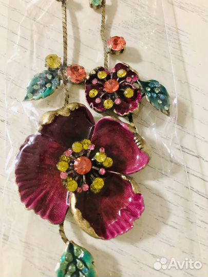 Колье A&C. Норвегия эмаль ручная работа премиум