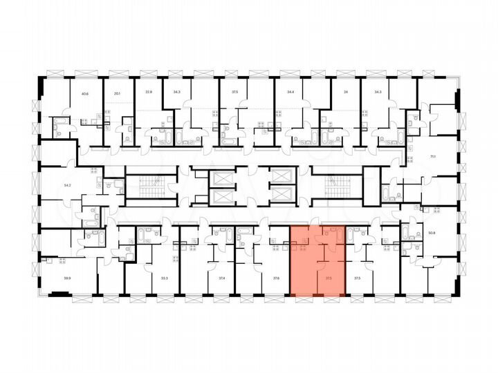 1-к. квартира, 37,5 м², 18/30 эт.