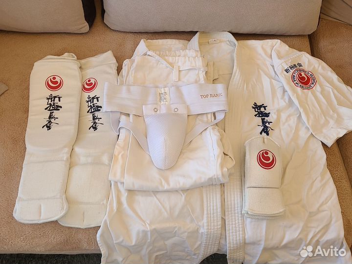 Кимоно, защита, ракушка на мальчика 152 см