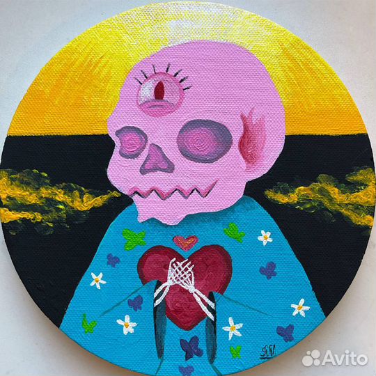 Картина акрилом на холсте