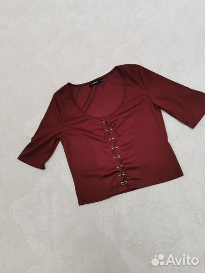 Кофта блузка в рубчик XL miss Valley