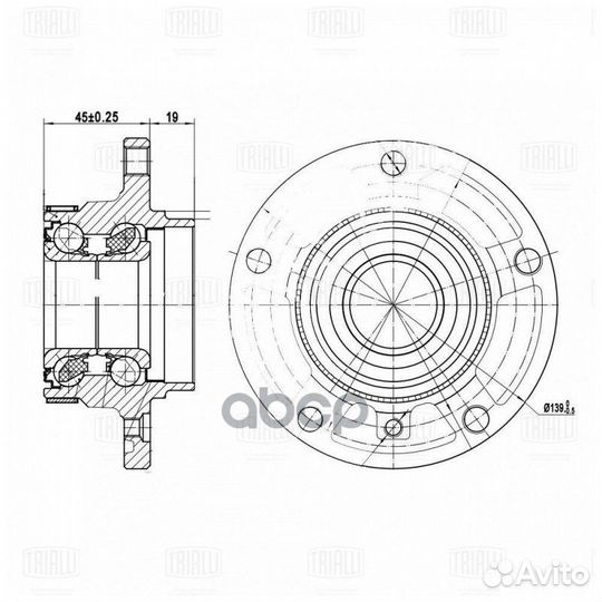 Ступица для а/м BMW 3 (Е36) (90) /3 (Е46) (98)