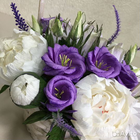 Букет пионов. Цветы. Подарок сладкий на свадьбу