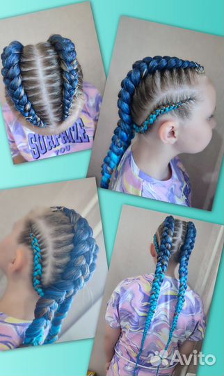 Цветные косы, брейды, вышивка, узоры