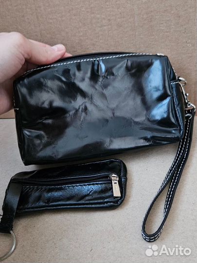 Косметичка из натуральной кожи и ключница, новые