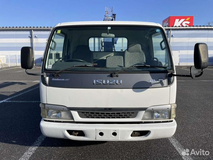 Бортовой грузовик Isuzu Elf с КМУ Tadano, 2004