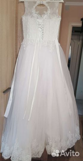 Свадебное платье 44 - 46 бу